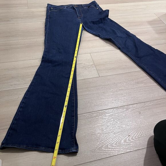 Articles Of Society Faith Flare Jeans Womens SZ 28 Dark Wash Mid Rise Retro Y2K - Picture 4 of 12